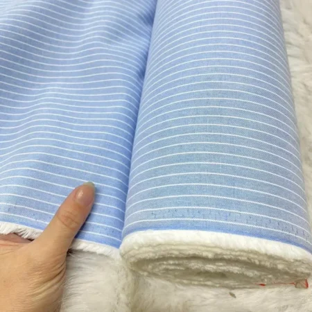 Alternative view of Vải kate may quần áo công sở màu xanh