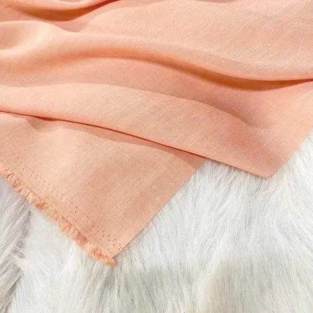 Vải đũi xước màu hồng cam