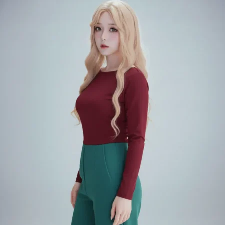 Alternative view of Vải quần tuysi xanh