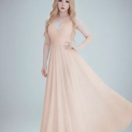 Alternative view of Vải von tơ hạt hồng nhạt